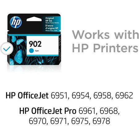 HP 902 (T6L86AN) Original Standard Yield Inkjet Ink Cartridge - Cyan - 1 Each - Alternate-Image1