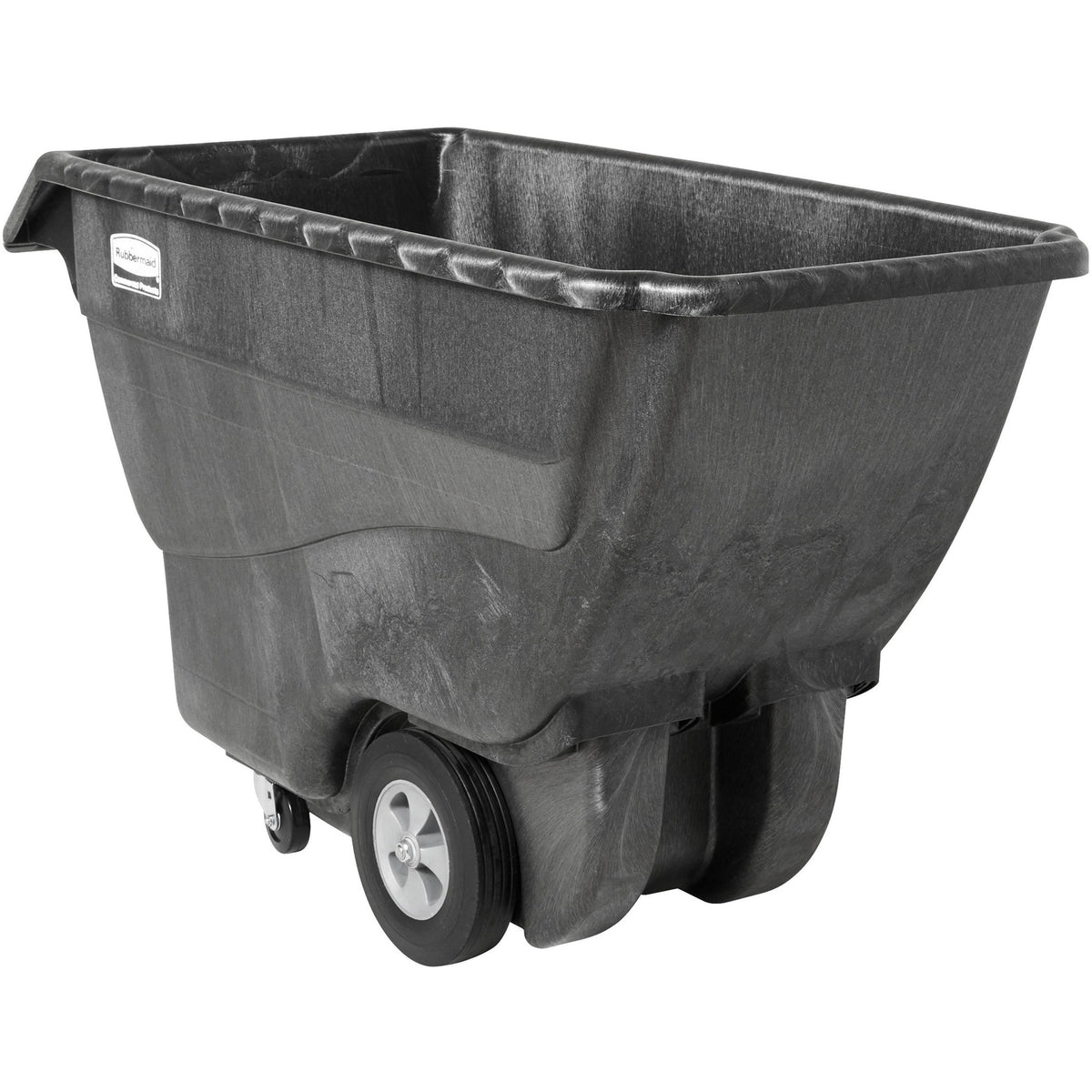 Rubbermaid Commercial Structural Foam Standard Tilt Truck - 1000 lb Capacity - Structofoam - 30.20" Width x 64.50" Depth x 38" Height - Black - 1 Each