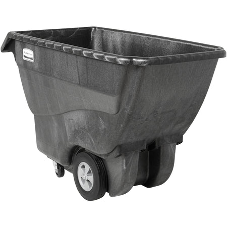 Rubbermaid Commercial Structural Foam Standard Tilt Truck - 1000 lb Capacity - Structofoam - 30.20" Width x 64.50" Depth x 38" Height - Black - 1 Each