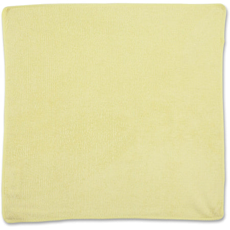 Rubbermaid Commercial 16x16 Light Commercial MF Cloth Yellow - For Commercial - 16" Length x 16" Width - Recommended For: Germs Remover, Microbe Remover - Bleach-safe, Chemical Resistant, Reusable - Yellow - 24 / Pack