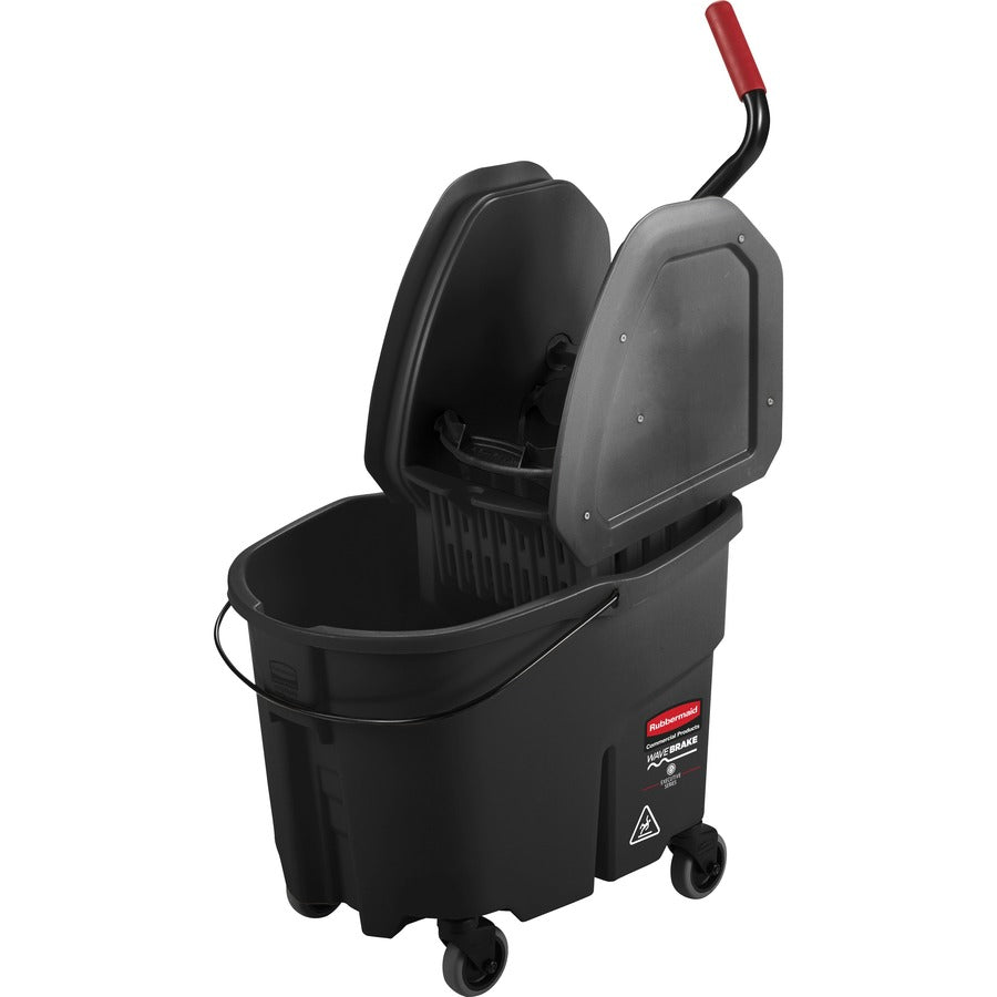 Rubbermaid Commercial WaveBrake Down Press Mop Bucket - Left