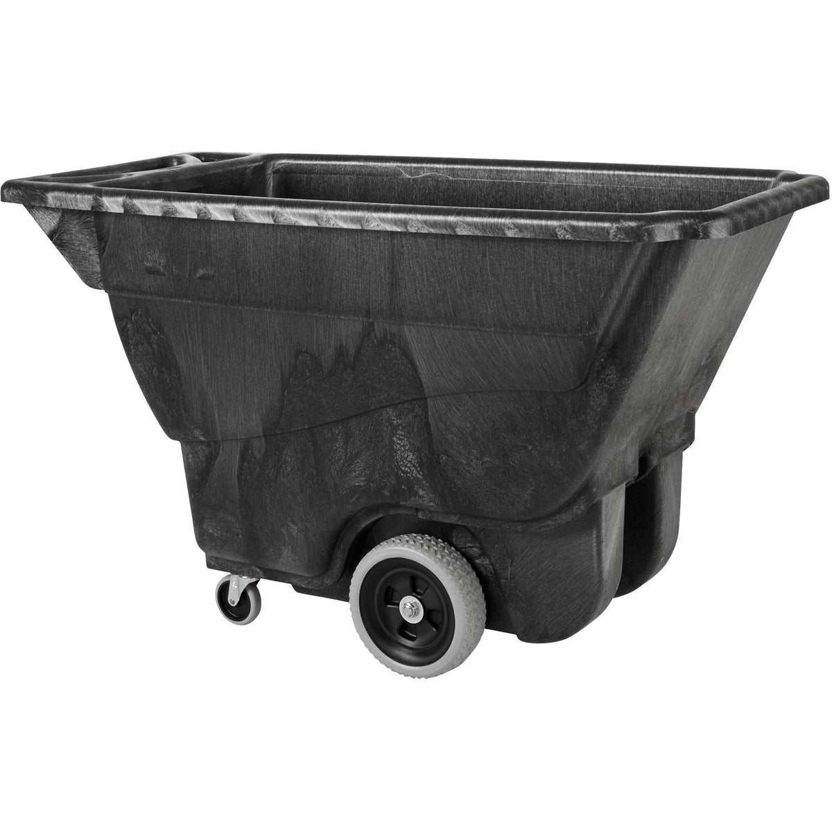 Rubbermaid Commercial Utility Duty Tilt Truck - 450 lb Capacity - Structofoam - 26" Width x 53" Depth x 33" Height - Black - 1 Each