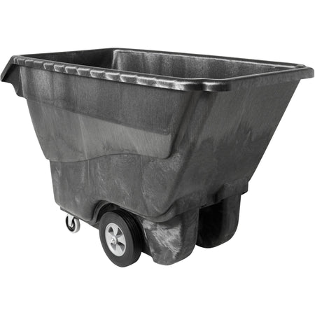 Rubbermaid Commercial Standard Duty Utility Truck - 1250 lb Capacity - Structofoam - 33" Width x 72" Depth x 43" Height - Black - 1 Each