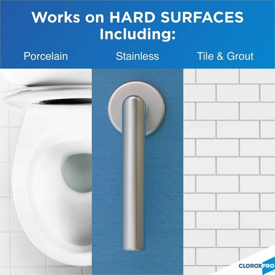 CloroxPro™ Urine Remover for Stains and Odors Spray - 32 fl oz (1 quart) - Absorbent, Soft - White - 9 / Carton