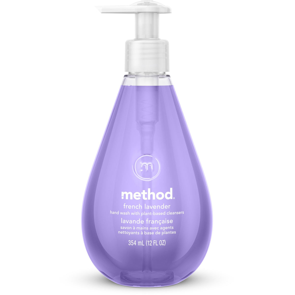 Method Gel Hand Soap - French Lavender Scent - 12 fl oz - Pump Bottle Dispenser - Bacteria Remover - Hand - Moisturizing - Antibacterial - Lavender - Non-toxic, Triclosan-free, pH Balanced, Anti-irritant - 6 / Carton