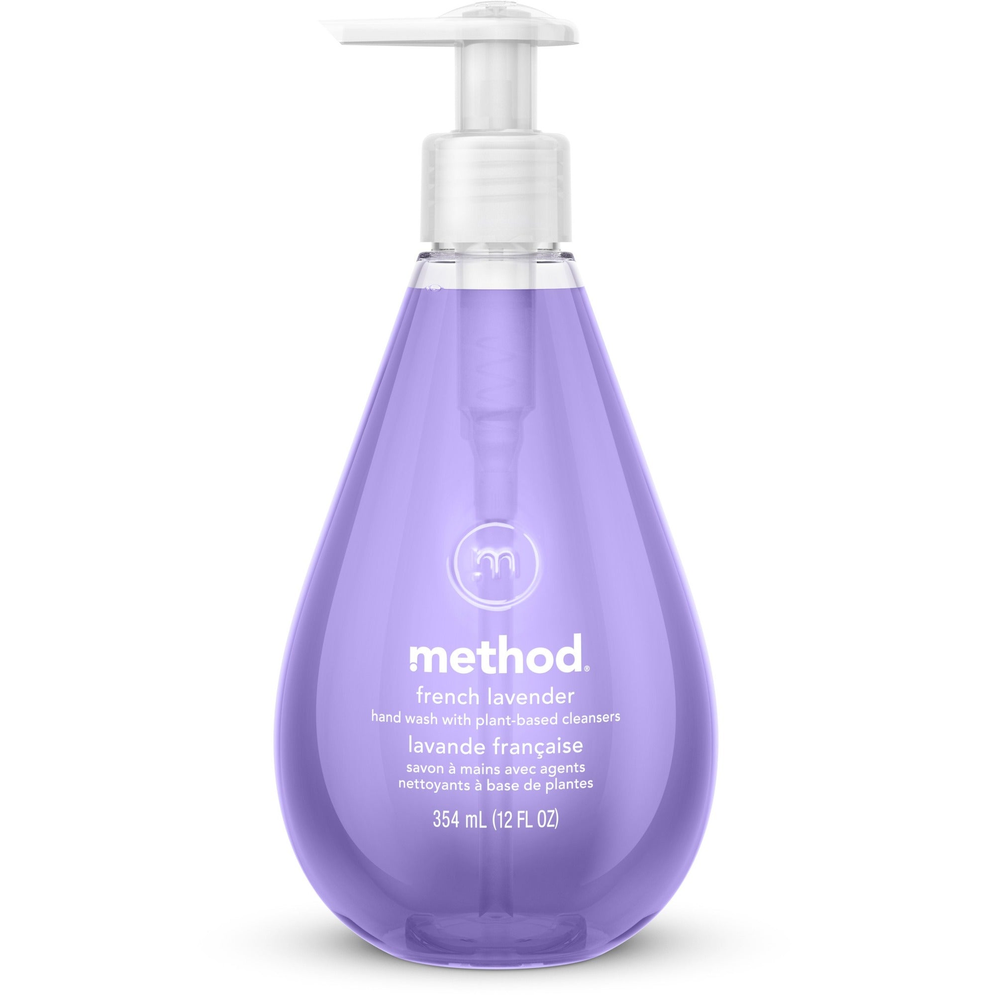 Method Gel Hand Soap - French Lavender Scent - 12 fl oz - Pump Bottle Dispenser - Bacteria Remover - Hand - Moisturizing - Antibacterial - Lavender - Non-toxic, Triclosan-free, pH Balanced, Anti-irritant - 6 / Carton