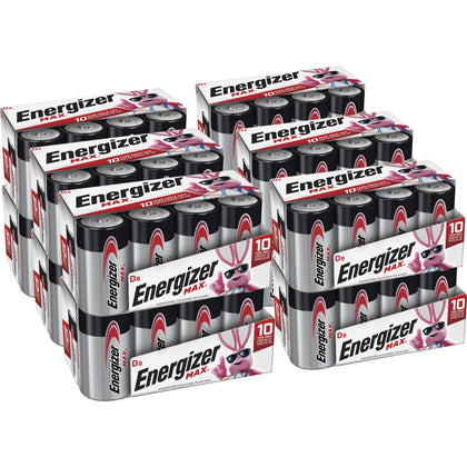 Energizer MAX Alkaline D Batteries - Long-lasting Power for All Devices - & Battery Chargers