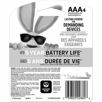 Energizer Recharge Power Plus AAA Batteries - 4-Pack Carton - & Battery Chargers
