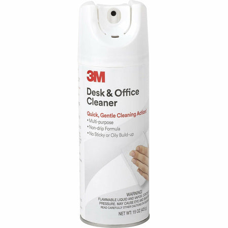 3M Desk/Office Cleaner Spray - For Multipurpose - 15 fl oz (0.5 quart) - Recommended For: Grease Remover, Grime Remover, Dirt Remover, Dust Remover - Non-abrasive - 12 / Carton