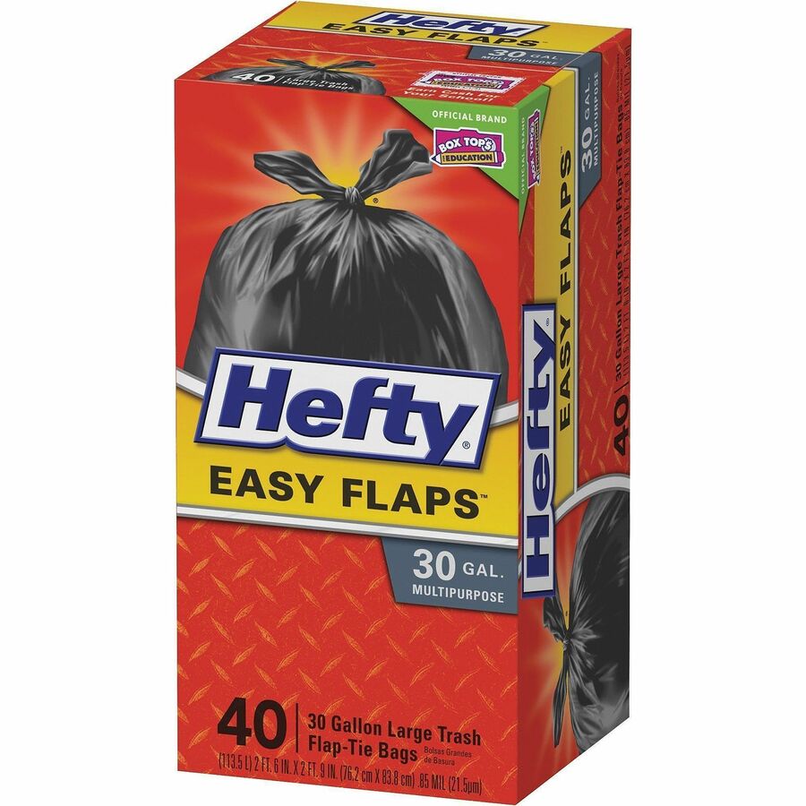 Hefty Easy Flaps 30-gallon Large Trash Bags - Left