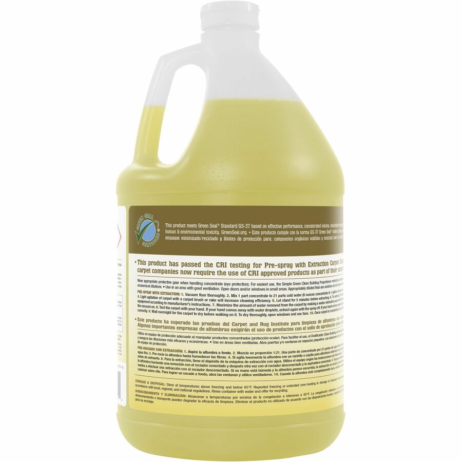 Simple Green Clean Building Carpet Cleaner Concentrate - Rear