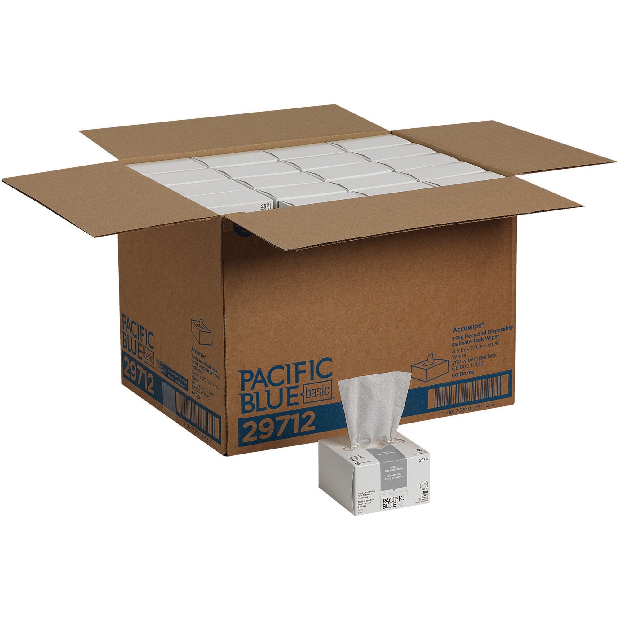 Pacific Blue Basic AccuWipe Delicate Task Wipers - Precision Cleaning Solution - Lens Cleaners