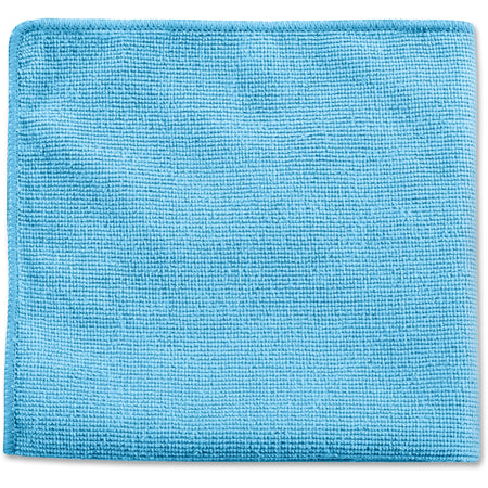 Rubbermaid Commercial Blue Cleaning Cloth - Reusable & Durable - 24/Pack - Sponges Pads Wipers