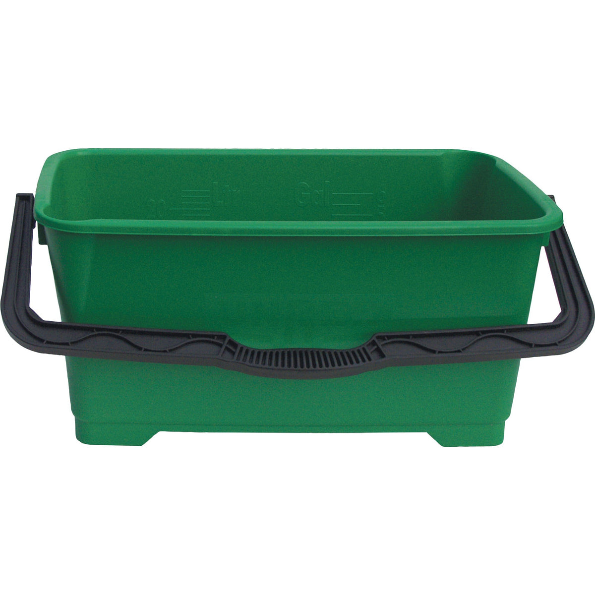 Unger Heavy-duty 6-gallon Pro Bucket - 6 gal - Heavy Duty, Ergonomic Design, Handle - Green - 5 / Carton