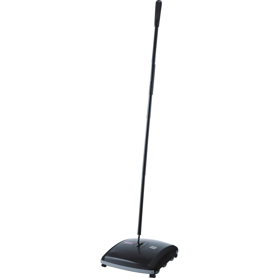 Rubbermaid Commercial Dual Action Sweeper - 7.50" Brush Face - 42" Handle Length - 10.5" Overall Length - Black - 4 / Carton