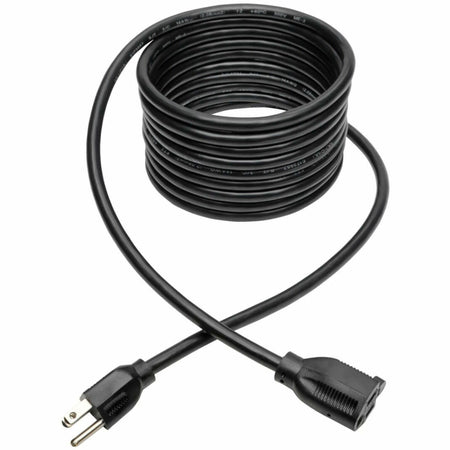 Tripp Lite series Heavy-Duty Power Extension Cord, 15A, 14 AWG (NEMA 5-15P to NEMA 5-15R), 15 ft. - 120 V AC / 15 A - Black - 15 ft Cord Length - NEMA 5-15P / NEMA 5-15R - 1 Each
