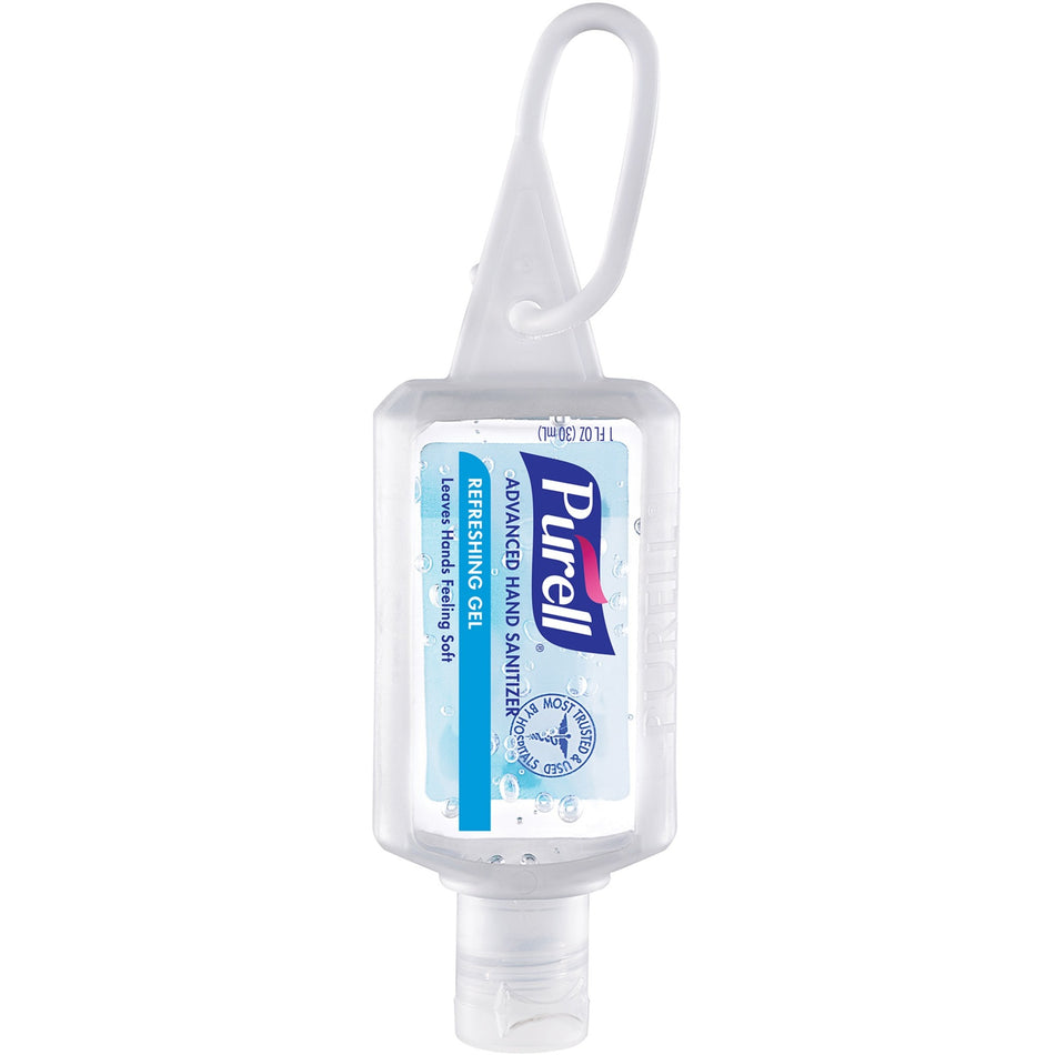 PURELL® Advanced Hand Sanitizer Gel - 1 fl oz - Flip Top Bottle Dispenser - Kill Germs - Hand, Skin - Moisturizing - Clear - 36 / Carton