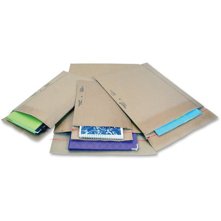 Jiffy Mailer Padded Self-seal Mailers - Padded - #5 - 10 1/2" Width x 16" Length - Self-sealing - Satin Gold - Kraft, Fiber - 100 / Carton