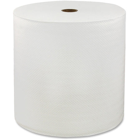 LoCor Hardwound 1-Ply Paper Towels, 850' Per Roll, Pack Of 6 Rolls - 1 Ply - 7" Width x 850 ft Length - White - 6 Rolls Per Carton - 6 / Carton