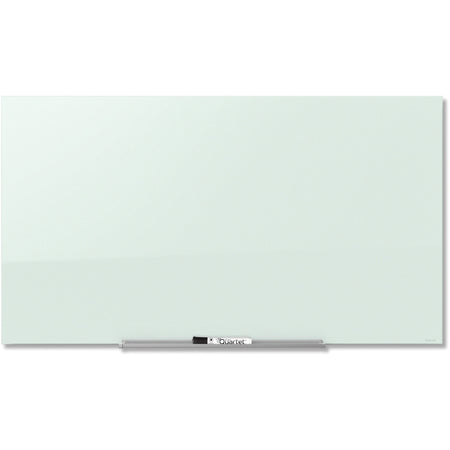 Quartet InvisaMount Magnetic Glass Dry-Erase Board - 50" (4.2 ft) Width x 28" (2.3 ft) Height - White Tempered Glass Surface - Horizontal - Magnetic - Assembly Required - 1 Each