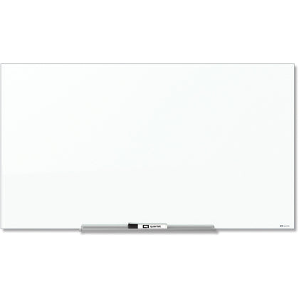 Quartet InvisaMount 85’’ Magnetic Glass Whiteboard - Horizontal - Assembly Required - Dry Erase Boards