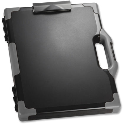 Officemate Carry-All Clipboard Storage Box: Tablet & Notebook - Black/Gray - Clipboards
