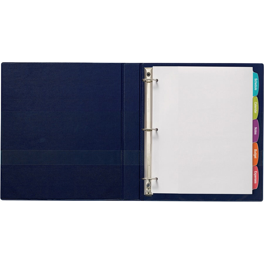 Avery® Big Tab Printable Label Dividers, Easy Peel Labels, 5 Tabs - 20 x Divider(s) - 5 - 5 Tab(s)/Set - 8.5" Divider Width x 11" Divider Length - 3 Hole Punched - White Paper Divider - White Paper Tab(s) - 20% Recycled - 4 / Pack