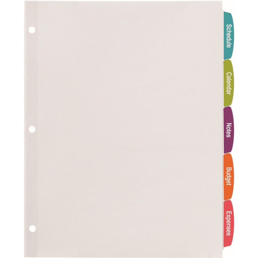 Avery&reg; Big Tab Printable Label Dividers, Easy Peel Labels, 5 Tabs - Alternate-Image5