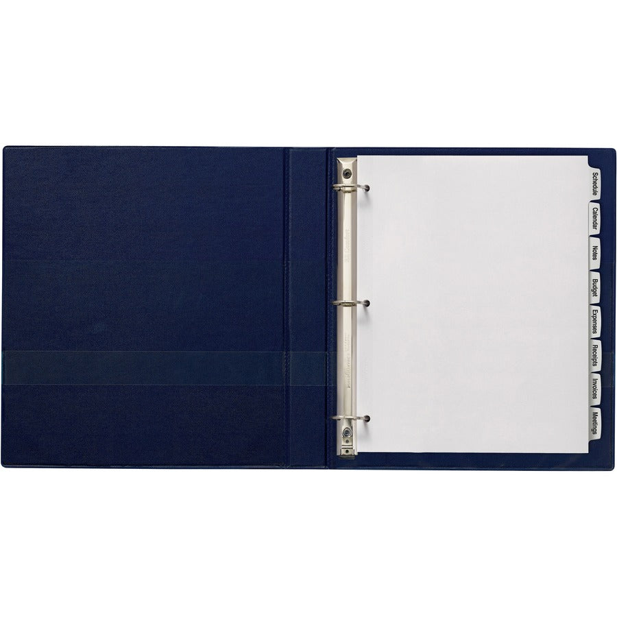 Avery® Big Tab Printable White Label Dividers - 160 x Divider(s) - 8 - 8 Tab(s)/Set - 8.5" Divider Width x 11" Divider Length - 3 Hole Punched - White Paper Divider - White Paper Tab(s) - 20% Recycled - 20 / Box