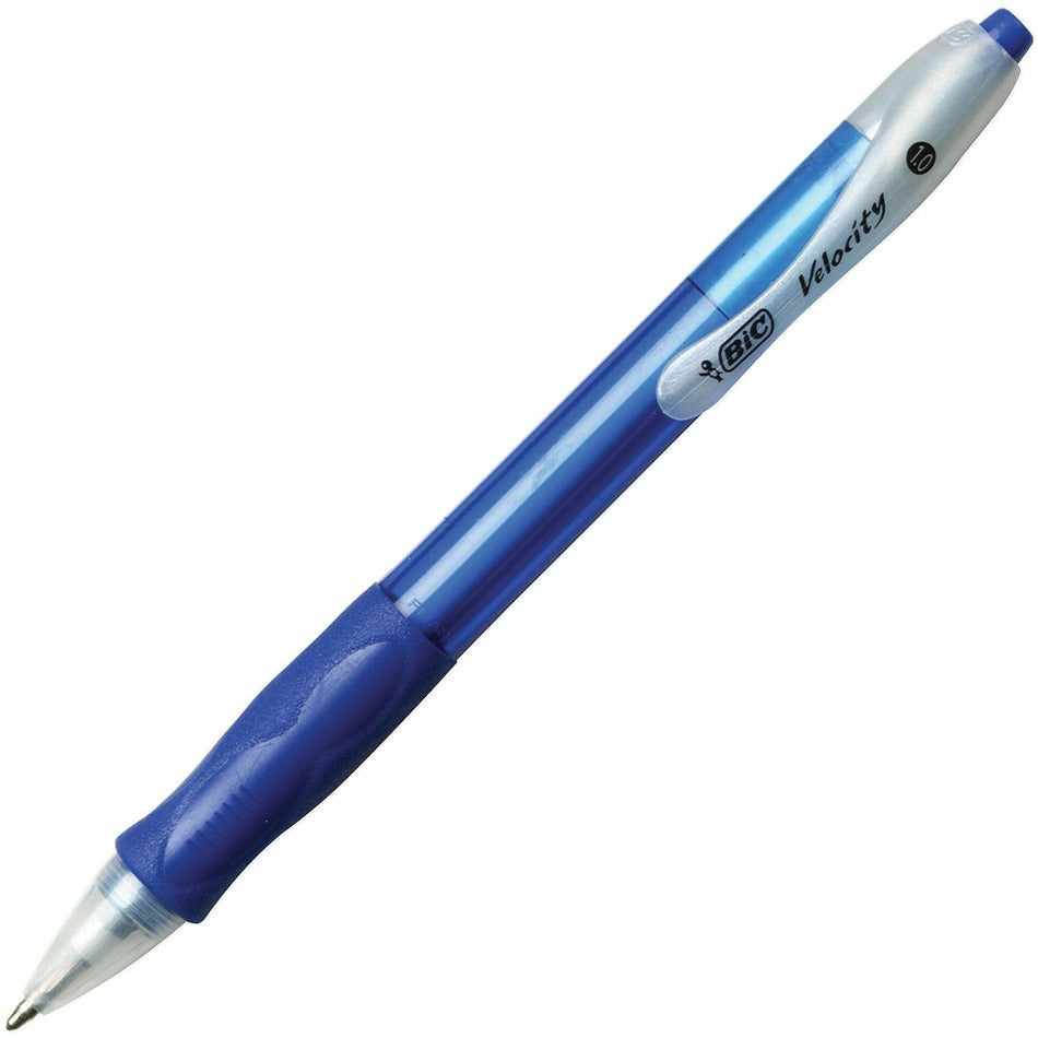 BIC Retractable Ballpoint Pens - 1 mm Medium Pen Point - Refillable - Retractable - Blue Ink - Blue Barrel - Tungsten Carbide Tip - 36 / Box