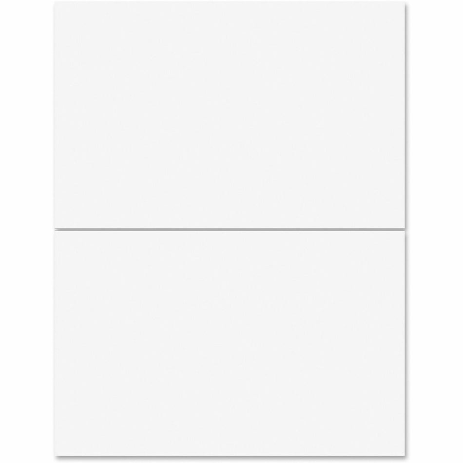 Business Source Multipurpose Shipping Labels - 5 1/2" Width x 8 1/2" Length - Permanent Adhesive - Rectangle - Laser, Inkjet - 2 / Sheet - 500 Total Sheets - 1000 / Carton