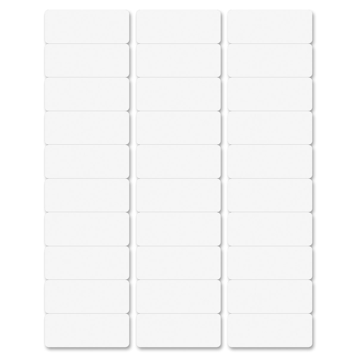 Business Source Multipurpose Address Labels - 1" Width x 2 5/8" Length - Permanent Adhesive - Laser, Inkjet - Bright White - 30 / Sheet - 500 Total Sheets - 15000 / Carton