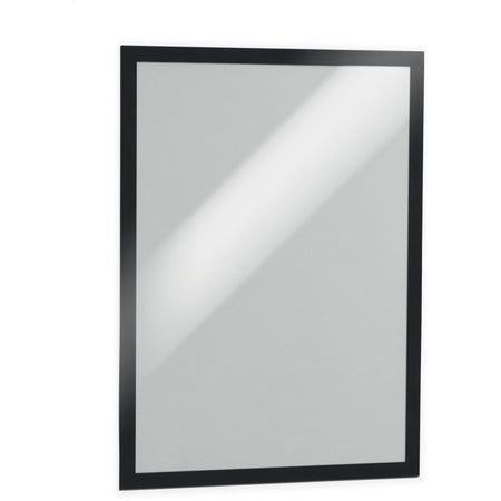 DURABLE Duraframe Tabloid - 11" x 17" Frame Size - Rectangle - Horizontal, Vertical - Self-adhesive, Magnetic, Dual-sided, Sturdy - Black - 2 / Pack