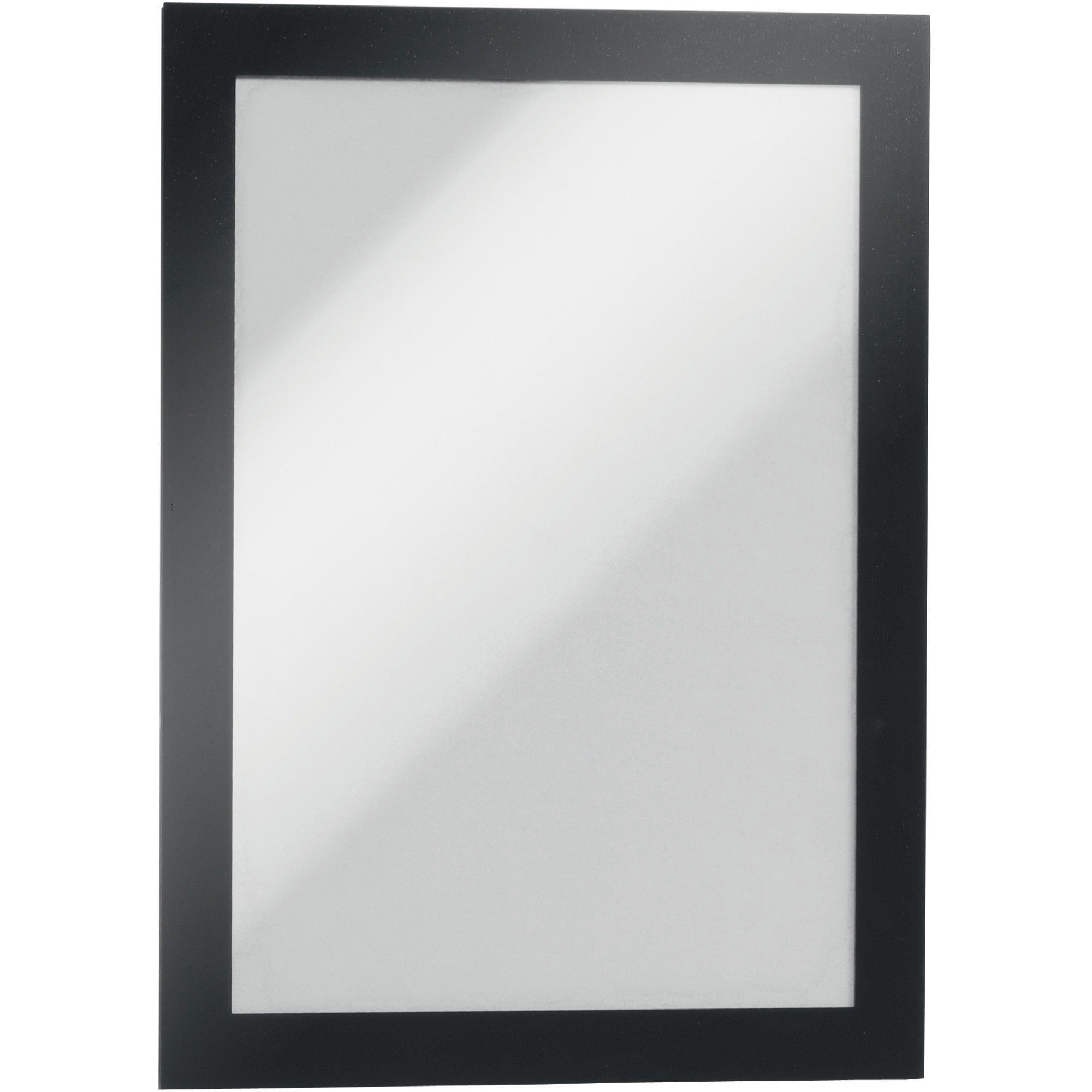DURABLE Duraframe Half Letter - 8.50" x 5.50" Frame Size - Rectangle - Horizontal, Vertical - Self-adhesive, Magnetic, Dual-sided, Sturdy - Black - 2 / Pack