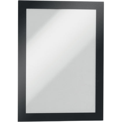 DURABLE Duraframe Half Letter Frames - Self-adhesive & Magnetic - Black (2/Pack) - Signs Nameplates