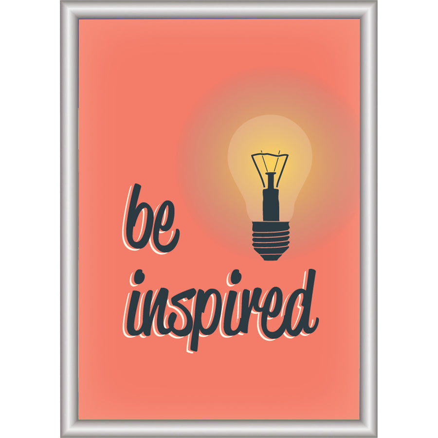 Deflecto Wall-Mount Snap Frame/Sign Holder - 9.75" x 12.25" Frame Size - Holds 8.50" x 11" Insert - Rectangle - Vertical, Horizontal - Satin - Front Loading, Anti-glare, Dust Resistant, Debris Resistant - Aluminum - Clear, Silver - 1 Each