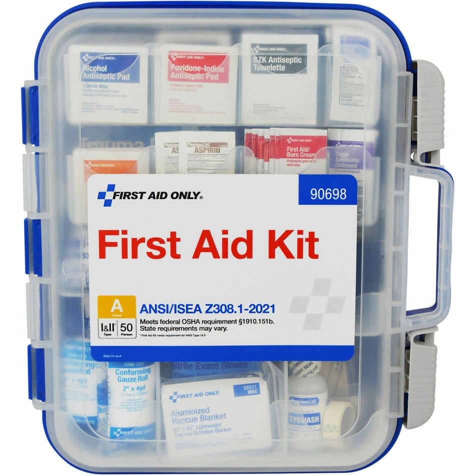 First Aid Only 50-Person ReadyCare First Aid Kit - ANSI Compliant - 260 x Piece(s) For 50 x Individual(s) - Plastic Case - 1 Each