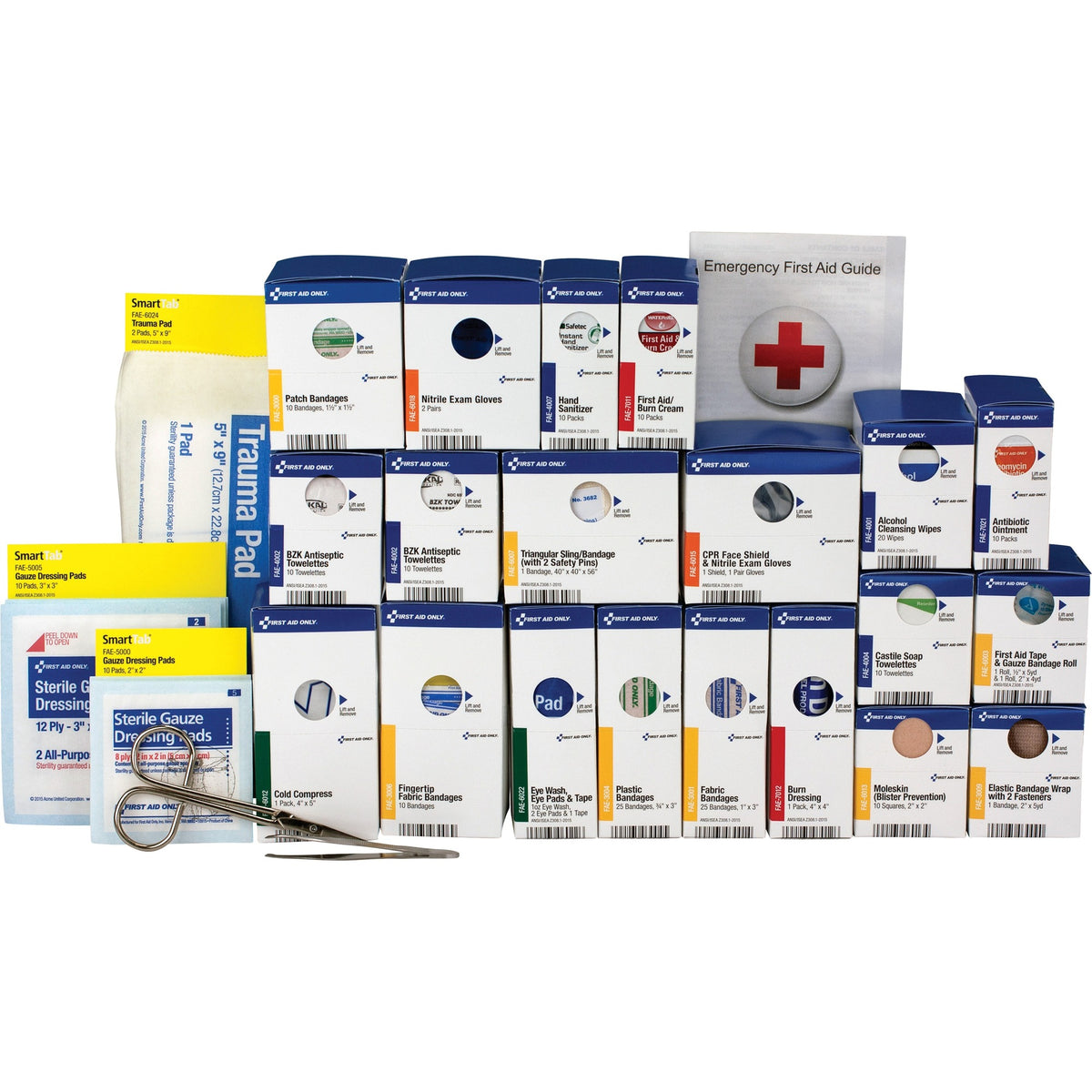 First Aid Only 50-Person SmartCompliance First Aid Cabinet Refill - 202 x Piece(s) - 1 Kit