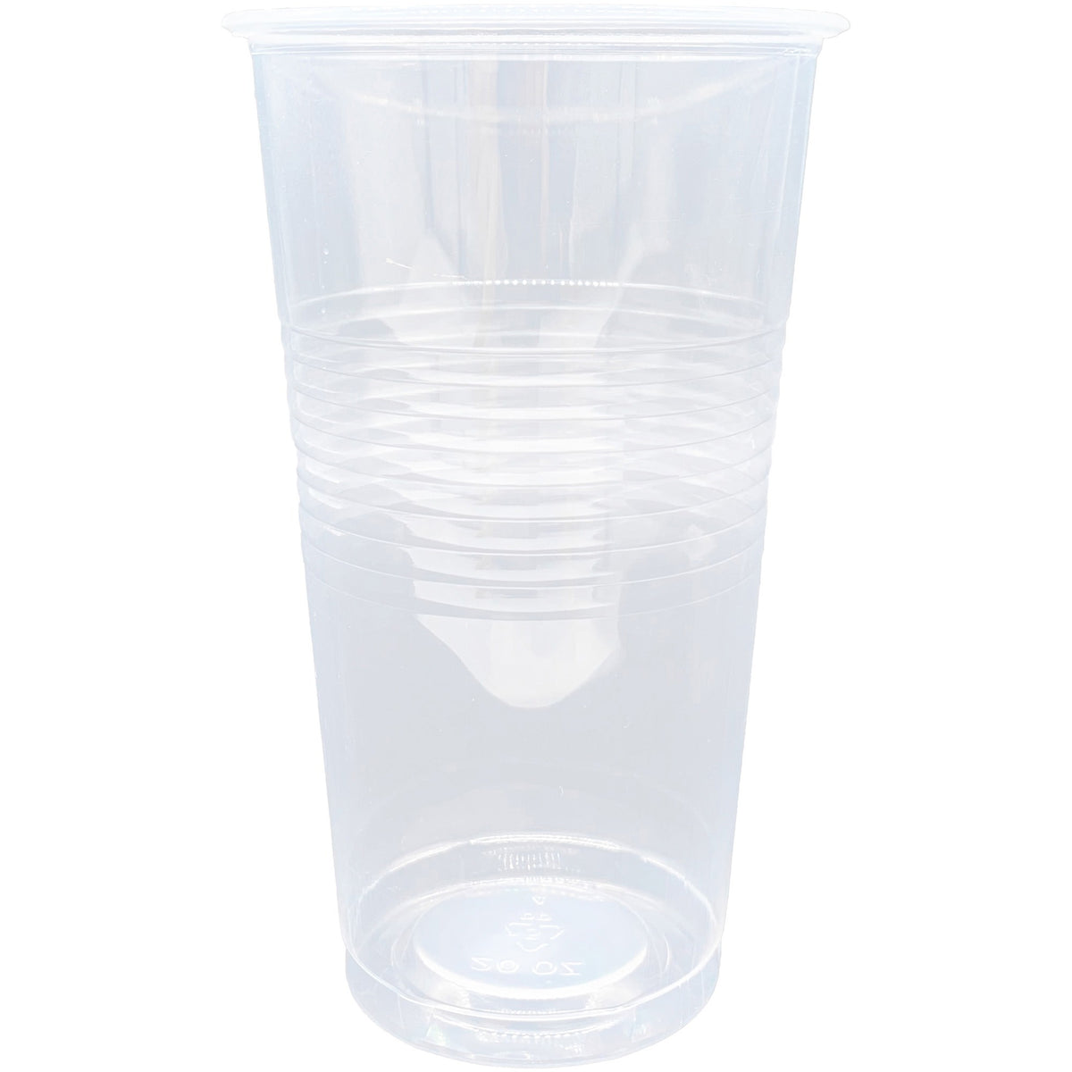 Genuine Joe 20 oz Transparent Beverage Cups - Clear Plastic for Beverages - 50/Bag