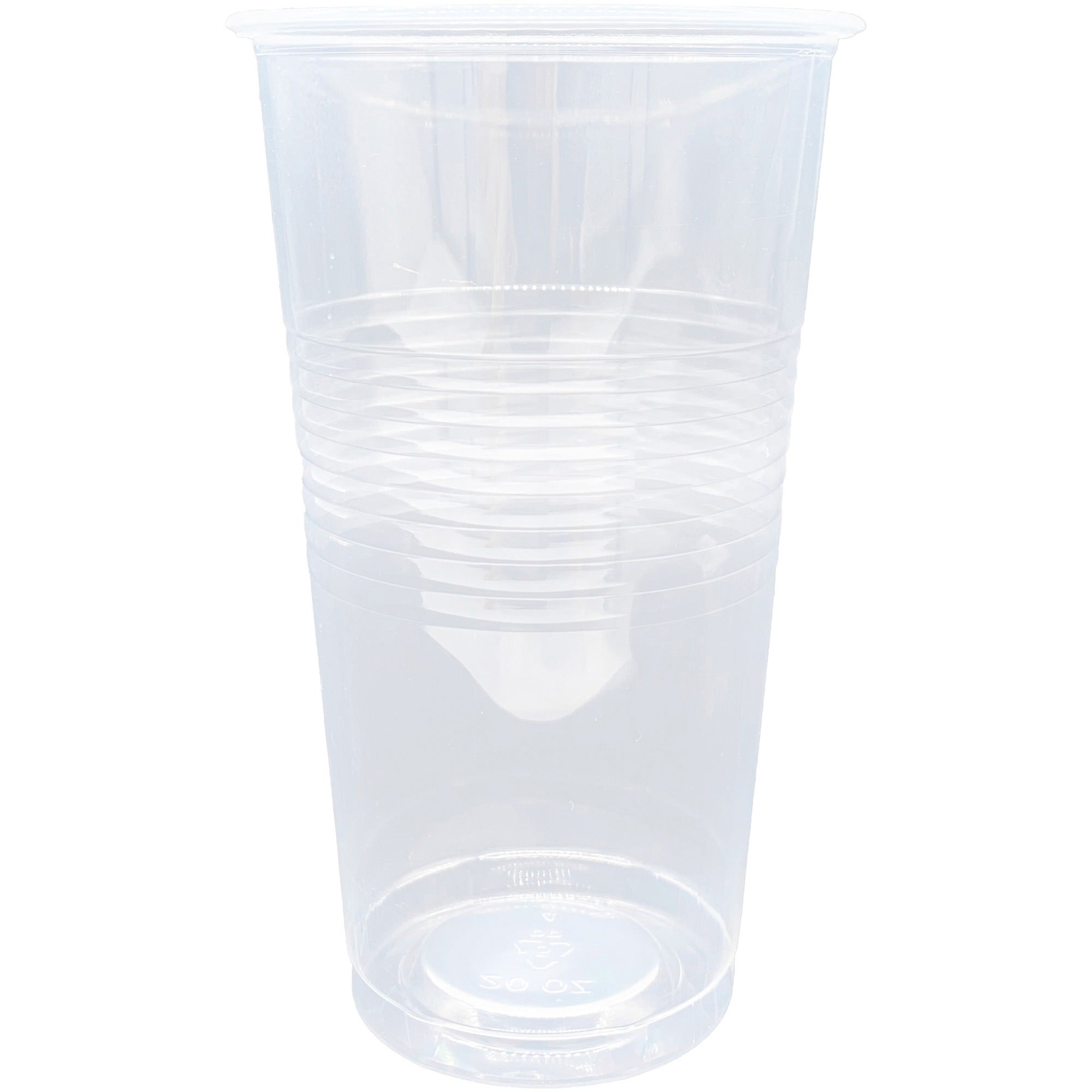 Genuine Joe 20 oz Transparent Beverage Cups - Clear Plastic for Beverages - 50/Bag