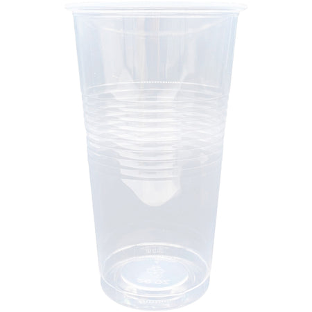 Genuine Joe 20 oz Transparent Beverage Cups - Clear Plastic for Beverages - 50/Bag