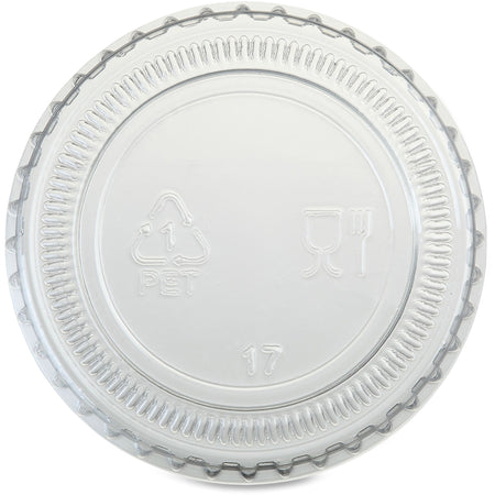 Genuine Joe Portion Cup Lid - Clear Transparent - 50/Bag 50/Carton - Food Storage