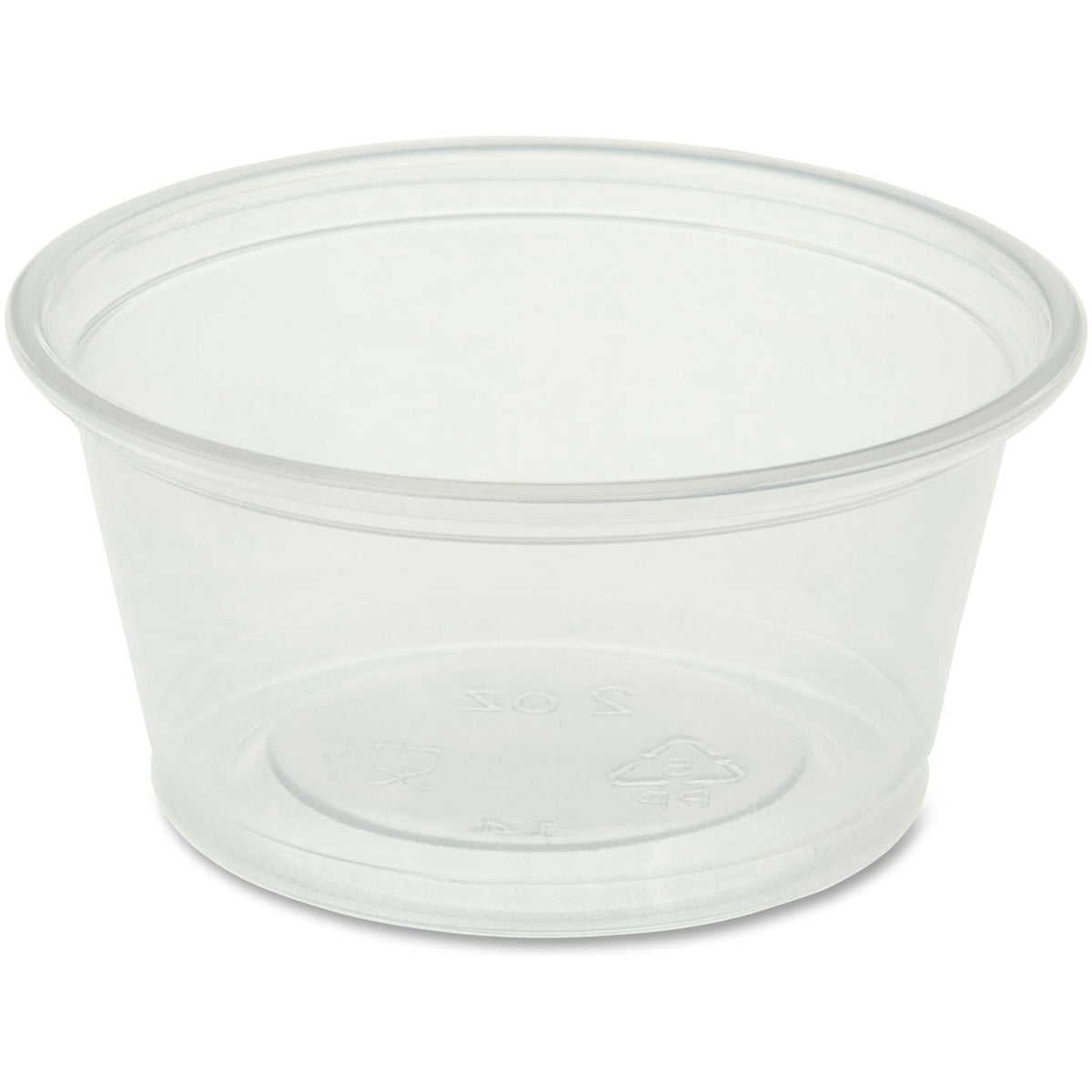 Genuine Joe 2 oz Portion Cups: Clear Polystyrene for Beverages & Sauces - Food Storage