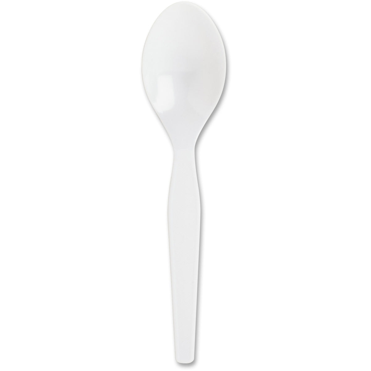 Genuine Joe Heavyweight Disposable Spoons - Convenient Pack of 1000 White - Cutlery