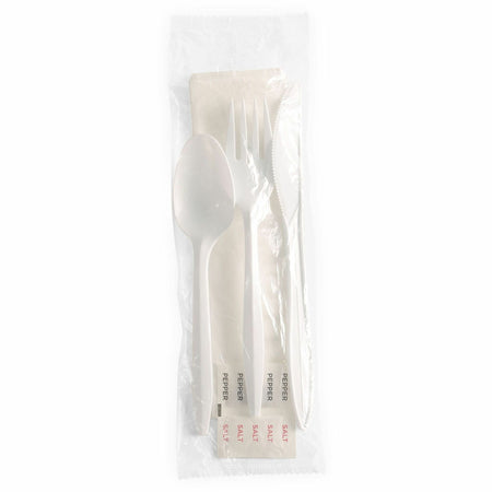 Genuine Joe Cutlery Set: 6-Piece Disposable Utensil Kit