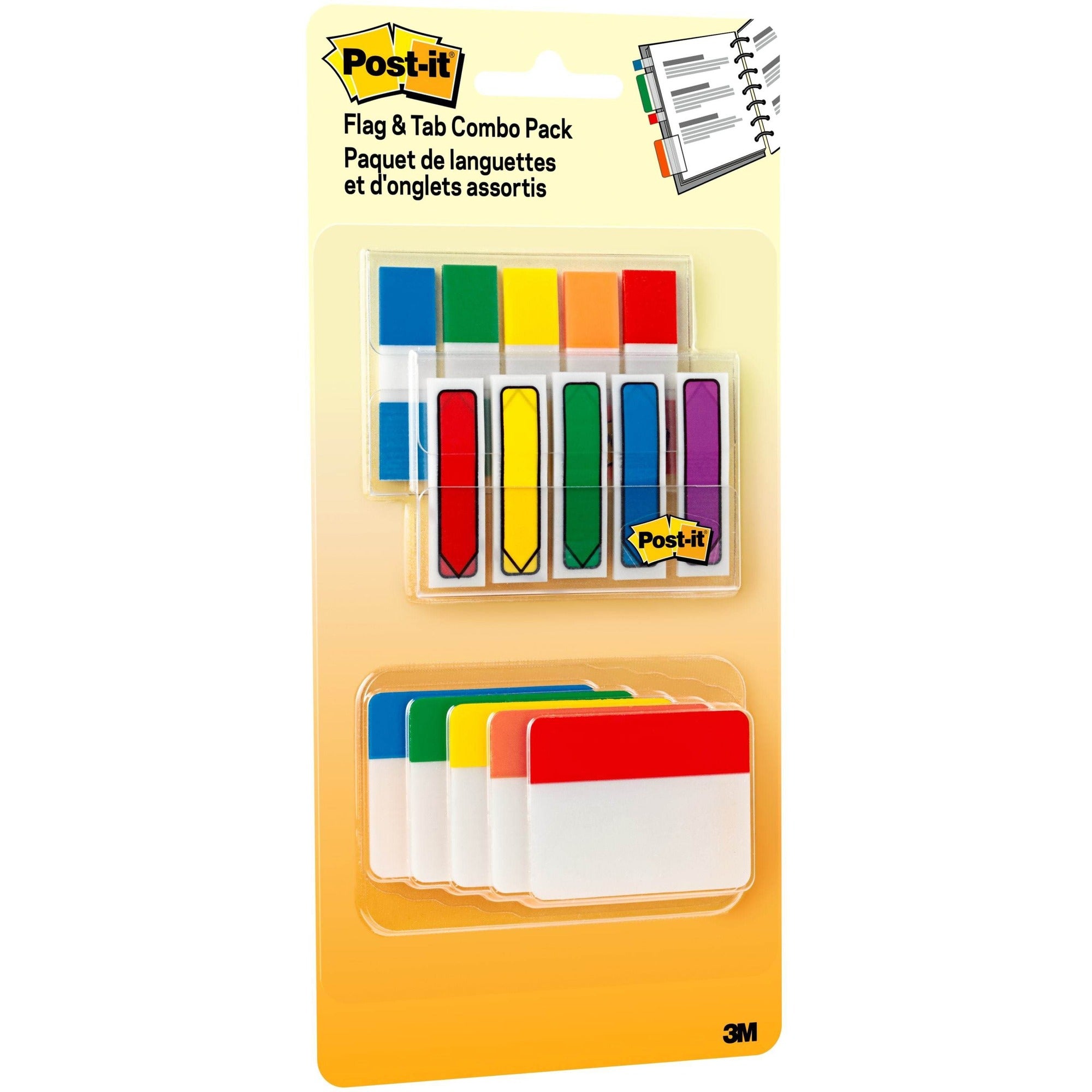 Post-it® Flag/Tab Combo Pack - 2000