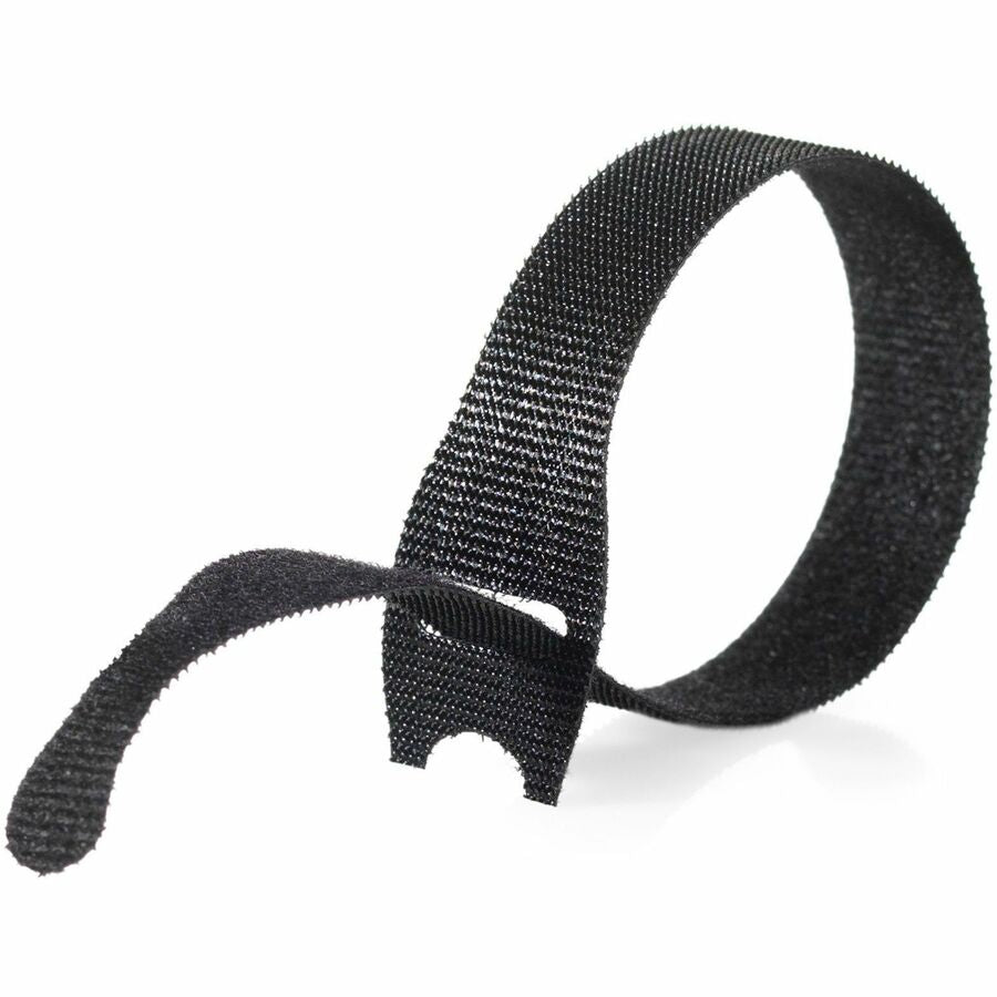 VELCRO®  One Wrap Light-duty Thin Bundling Ties - 5" Width x 8" Length - Black - 50 / Pack