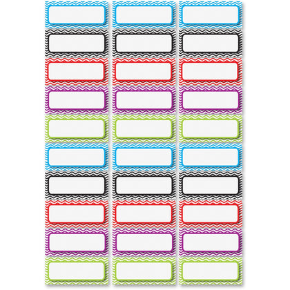 Ashley Chevron Nameplate Magnets - Rectangle Shape - 30 Pack - Signs & Nameplates