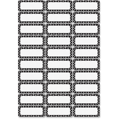Ashley Magnetic Nameplate Magnets - Dotted Design - 30 Pack - Signs & Nameplates