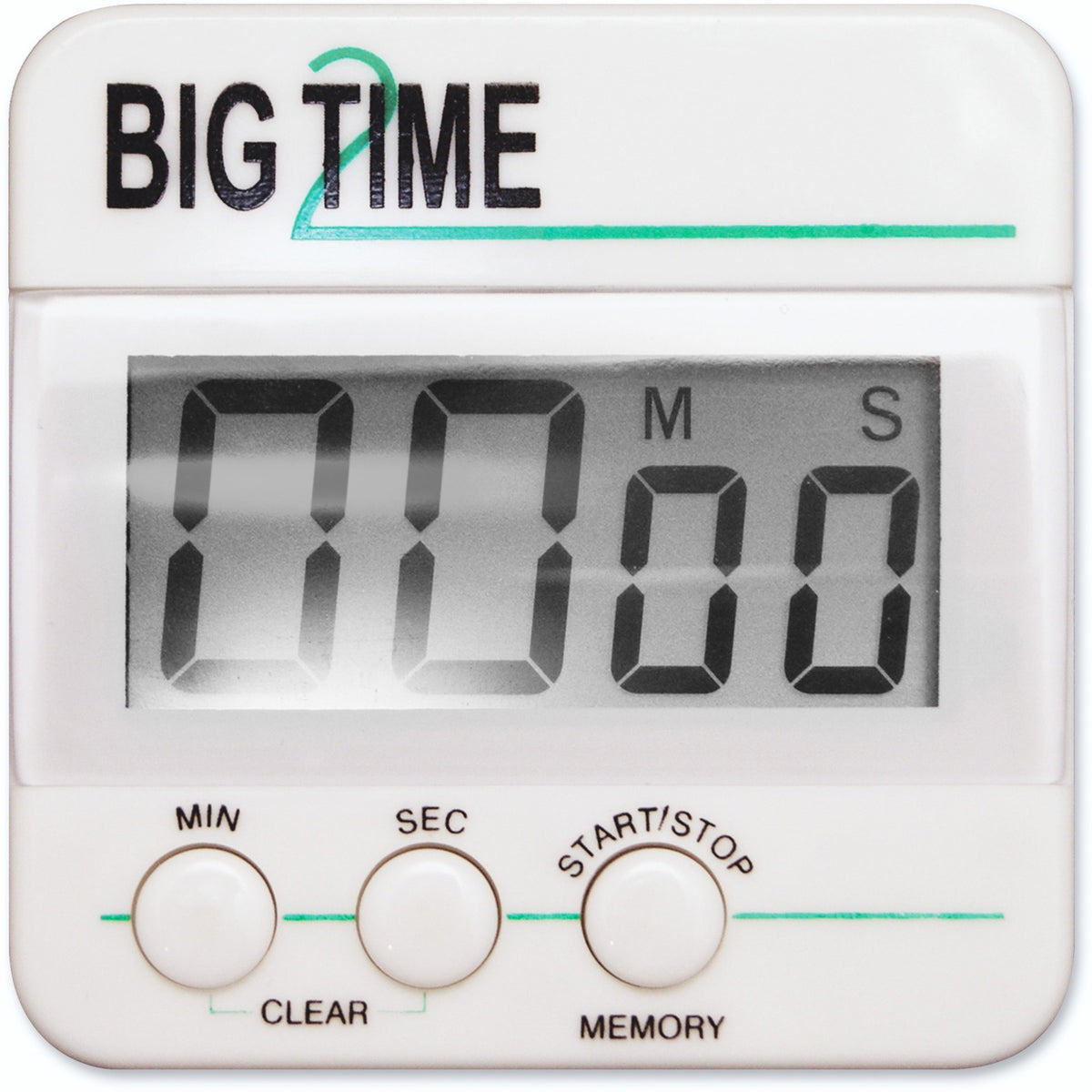 Ashley Big Time Digital Timer - Desktop Sports - White/Black - Pocket Charts & Accessories